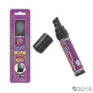 Pacon® Jumbo Markers, Black, 5/8" Nib, Pack of 6 (6 Piece(s))