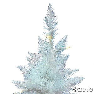 Vickerman 30" Sparkle White Spruce Pencil Christmas Tree with Warm White LED Lights (1 Piece(s))