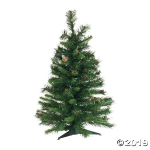Vickerman 3' Cheyenne Pine Christmas Tree with Clear Lights (1 Piece(s))