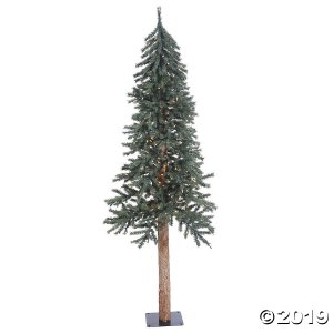 Vickerman 6' Natural Bark Alpine Christmas Tree with Warm White LED Lights (1 Piece(s))