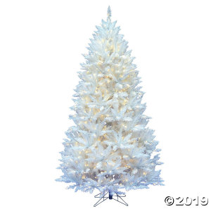 Vickerman 7.5' Sparkle White Spruce Christmas Tree with Warm White LED Lights (1 Piece(s))