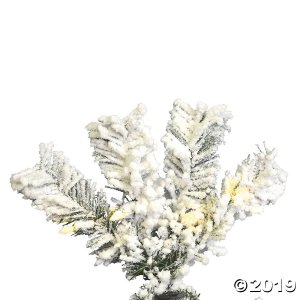 Vickerman 7.5' Flocked Pacific Christmas Tree with Warm White LED Lights (1 Piece(s))