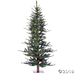 Vickerman 6' Minnesota Pine Half Christmas Tree with Clear Lights (1 Piece(s))