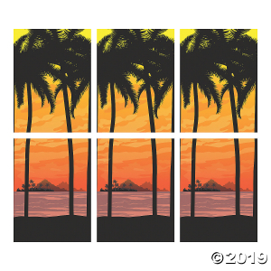 Island Luau Sunset Scene Setter (1 Set(s))