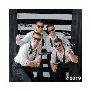 Black & White Backdrop (1 Set(s))