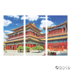 Chinese New Year Temple Backdrop (1 Set(s))