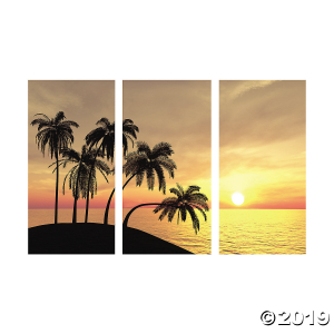 Sunset Beach Backdrop (1 Set(s))