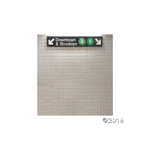 New York City Subway Plastic Backdrop (1 Set(s))