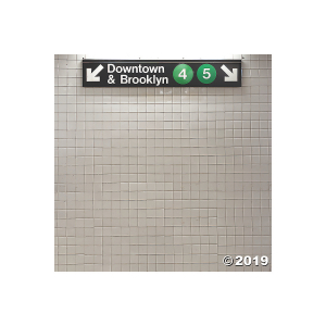 New York City Subway Plastic Backdrop (1 Set(s))