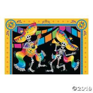 Day of the Dead Backdrop (1 Set(s))