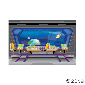 God's Galaxy VBS Spaceship Backdrop (1 Set(s))