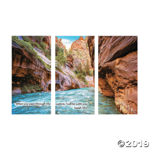 River Canyon VBS Plastic Backdrop (1 Set(s))