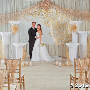 Happily Ever After Wedding Backdrop Banner (1 Set(s))