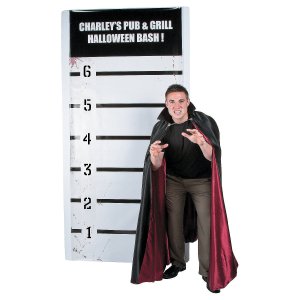 Personalized Halloween Mugshot Photo Booth Backdrop (1 Piece(s))
