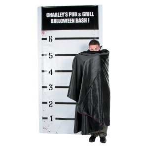 Personalized Halloween Mugshot Photo Booth Backdrop (1 Piece(s))