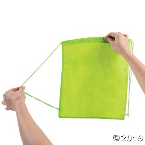 Medium Bright Color Drawstring Bags (Per Dozen)