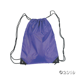 Large Purple Drawstring Bags (Per Dozen)