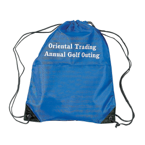 Personalized Large Royal Blue Drawstring Bags (Per Dozen)