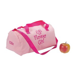 Personalized Flower Girl Duffle Bag