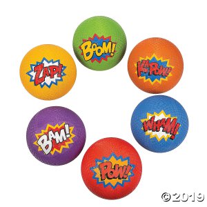 Superhero Playground Balls (6 Piece(s))