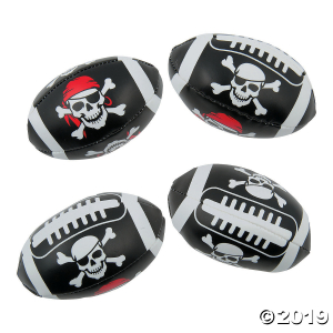 Mini Pirate Footballs (Per Dozen)