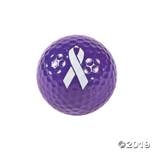 Purple Awareness Ribbon Golf Balls (Per Dozen)