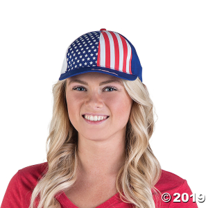 Patriotic Baseball Caps (Per Dozen)