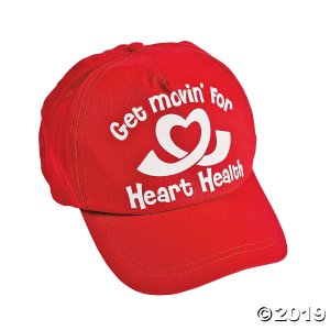 Heart Healthy Baseball Caps (Per Dozen)