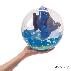 Inflatable 11" Tropical Fish Medium Beach Balls (Per Dozen)