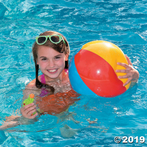 Inflatable 9" Classic Medium Beach Balls (Per Dozen)