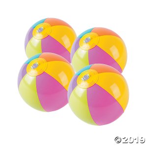 Inflatable 5" Bright Mini Beach Balls (Per Dozen)