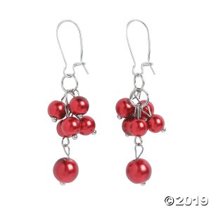 Red Pearl Earrings Craft Kit (Makes 3)