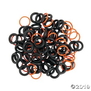 Black & Orange Chainmail Bracelet Kit (Makes 2)