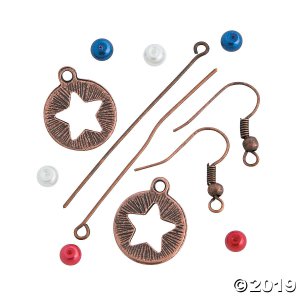 Vintage Patriotic Earrings Craft Kit (6 Pair)