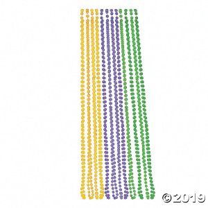 Glow-in-the-Dark Mardi Gras Beads (24 Piece(s))