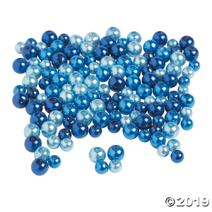 Blue Pearl Beads 6mm - 8mm (200 Piece(s))