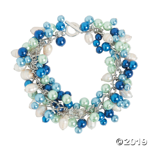 Blue Pearl Beads 6mm - 8mm (200 Piece(s))