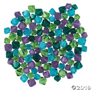 Winter Colors Crystal Bead Assortment - 6mm-8mm (200 Piece(s))
