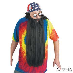 Black Beard with Mustache (1 Piece(s))