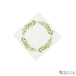 Spring Greenery Beverage Napkins (16 Piece(s))