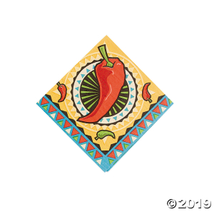 Southwest Chilies Beverage Napkins (1 Set(s)) Southwest Chilies Beverage Napkins (1 Set(s))