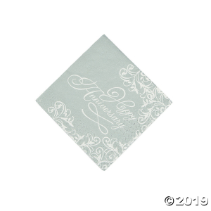 Happy Anniversary Beverage Napkins (16 Piece(s))