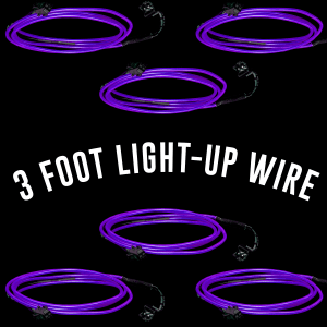 3 Foot Light-Up EL Wire - Purple