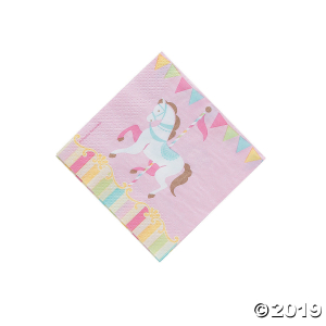 Carousel Baby Shower Paper Beverage Napkins (16 Piece(s))