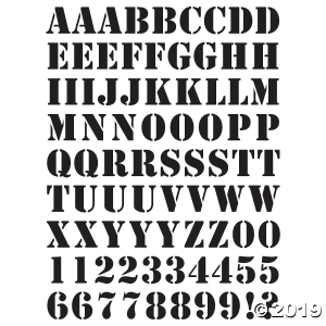 Basic Alphabet Sticker Pack (Per Dozen)