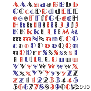 Basic Alphabet Sticker Pack (Per Dozen)