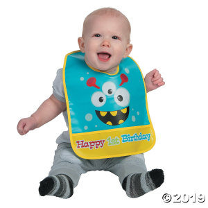 1st Birthday Mini Monster Bib (1 Piece(s))
