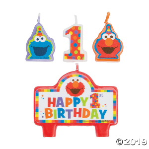 Sesame Street® Elmo Turns One Candle Set (1 Set(s))