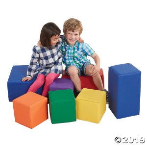 ECR4Kids Softzone Foam Big Building Blocks - Primary, 7pc Set (1 Unit(s))