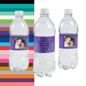 Custom Photo Scroll Water Bottle Labels (50 Piece(s))